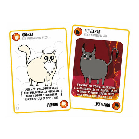 Jeu de cartes Exploding Kittens, le Bien contre le Mal