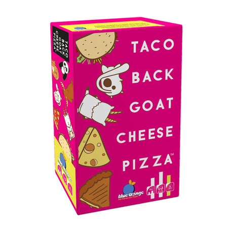 Geronimo Games Blue Orange card game Taco Back Goat Cheese Pizza