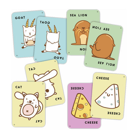 Geronimo Games Blue Orange card game Taco Back Goat Cheese Pizza
