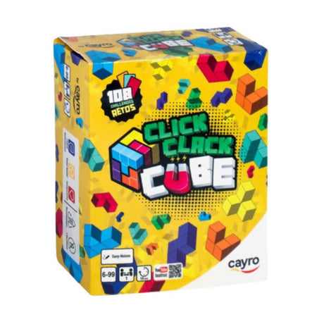 Geronimo Games Cayro Magnetic Block Game Click Clack Cube