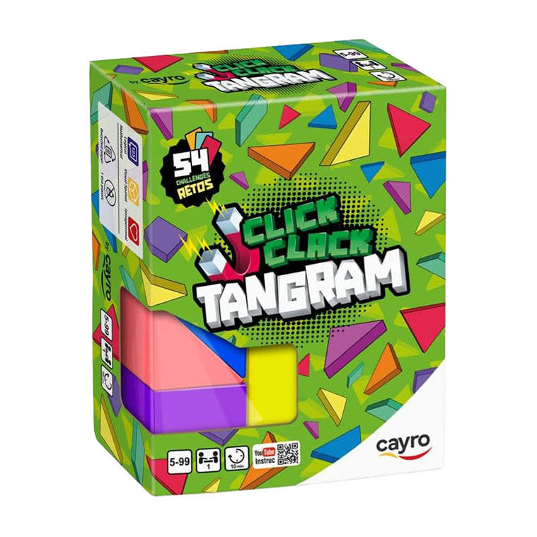Geronimo Games Cayro Magnetic Block Game Click Clack Tangram