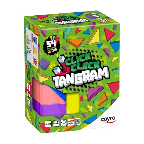 Geronimo Games Cayro Magnetic Block Game Click Clack Tangram