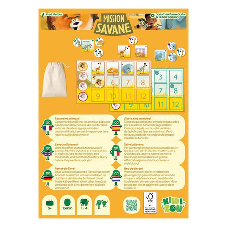 Geronimo games kiwizou card game savanna mission