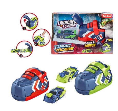 Toi-Spillsaachen Turbo Racer Rally Auto mat Schong Shooter