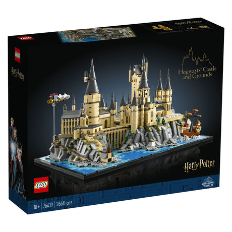 Duży zestaw klocków Lego Harry Potter i tereny Hogwartu dla dorosłych - 76419