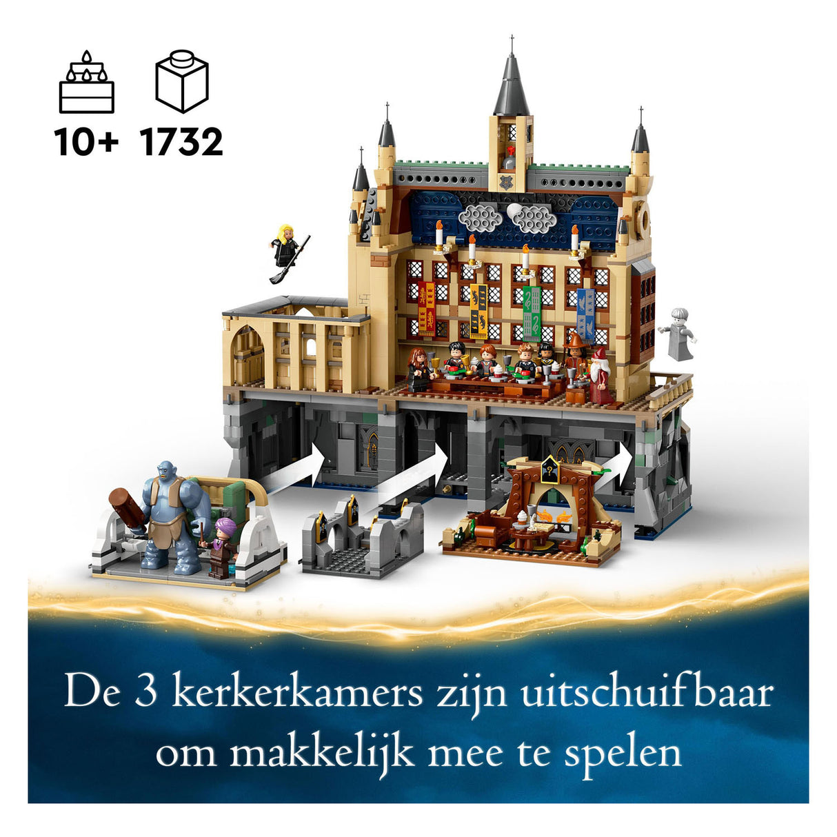 Lego harry potter 76435 caisleán hogwarts an halla mór