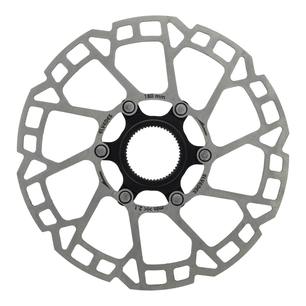 Elvedes Bremsscheibe 180mm Zentrum Spär 2,3mm