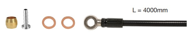Elvedes brake hose shimano bh90 extra flexible black 4m