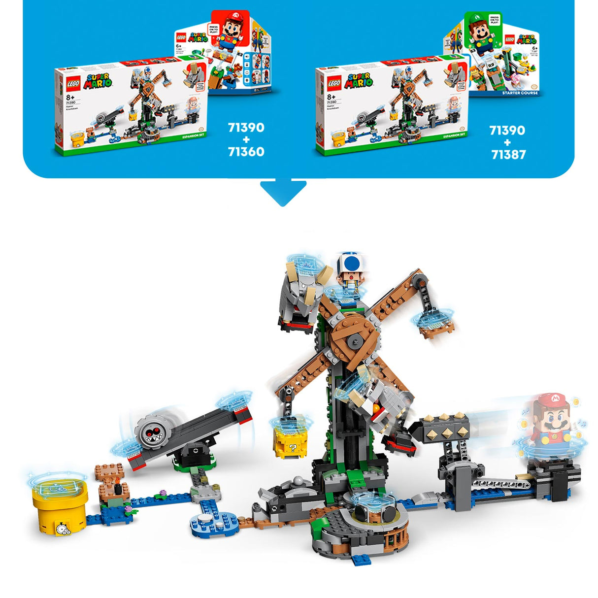 Rozšíření rozšiřování Lego Lego Super Mario 71390: Hádavka s reznory