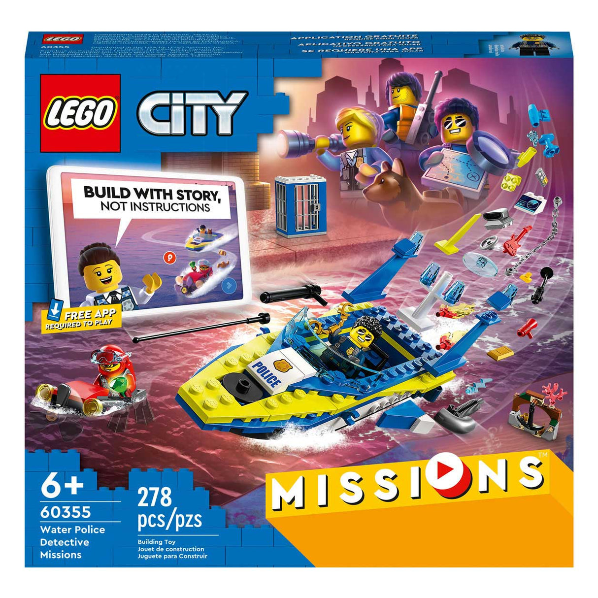 Lego Lego City 60355 Missioni investigative della polizia idrica