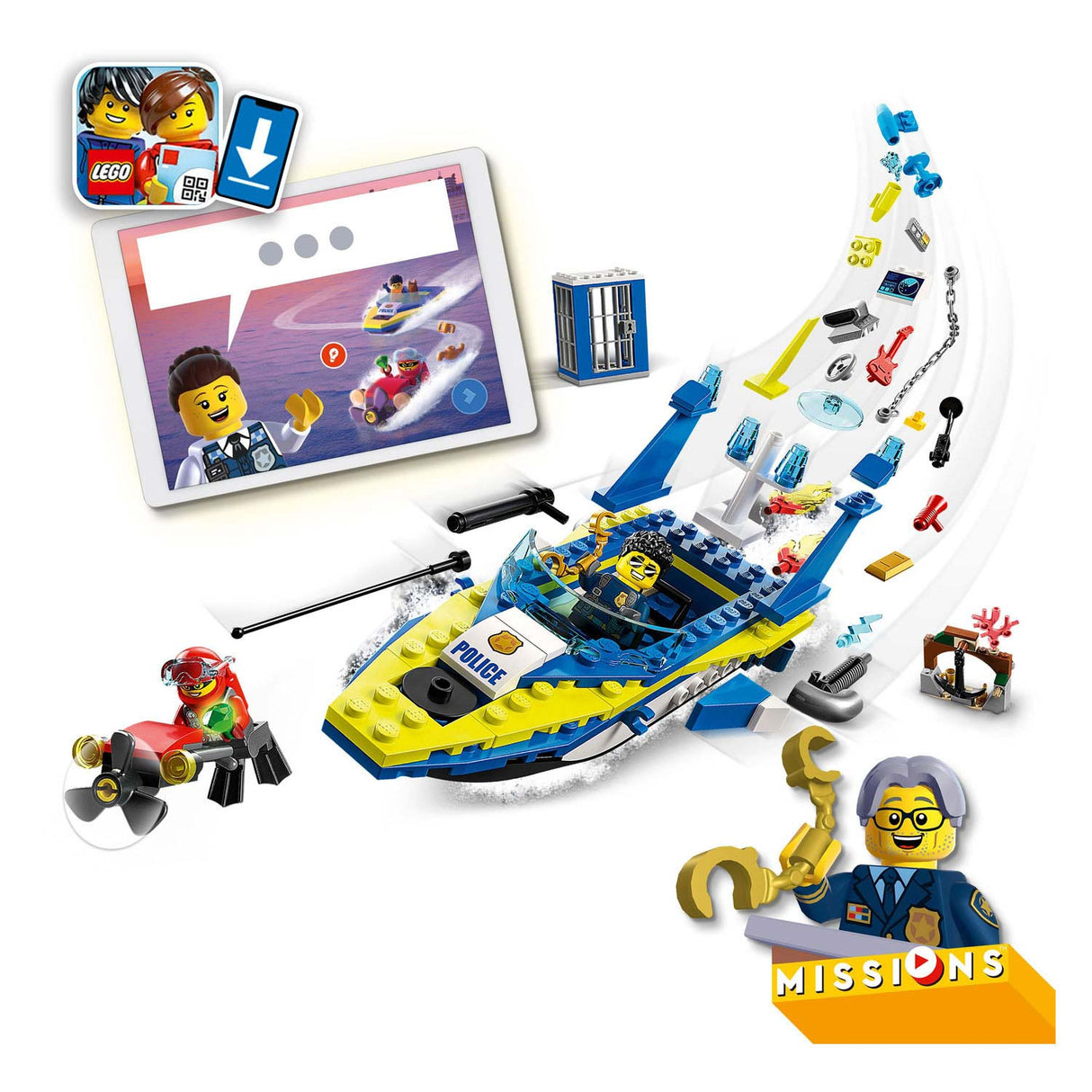 Lego Lego City 60355 Water Police Detektyw Missions