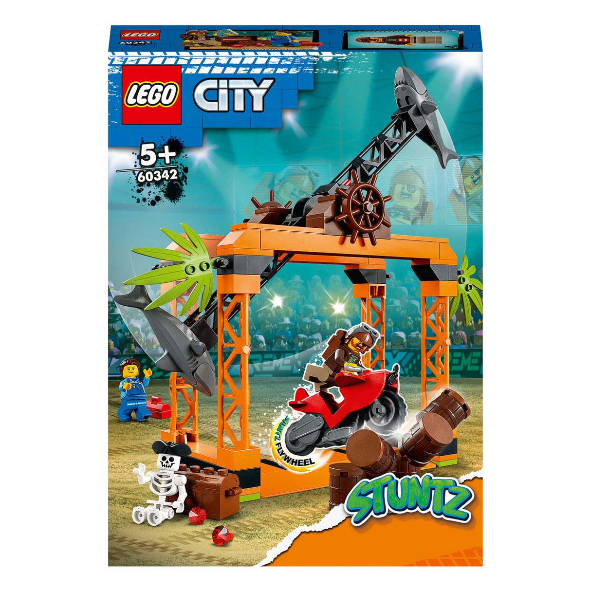 LEGO LEGO CITY 60342 Die Hai -Angriffs -Stunt -Herausforderung