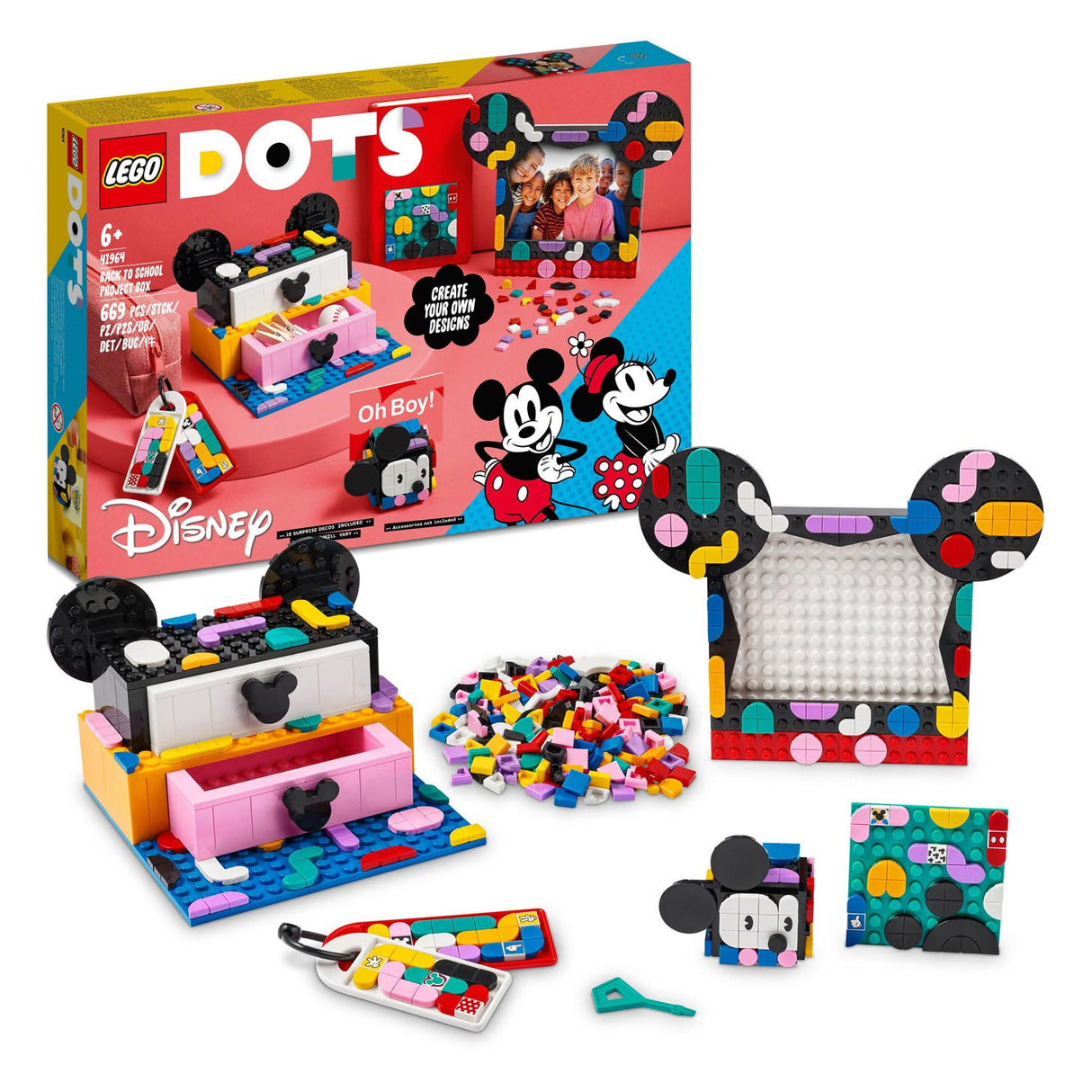 Lego dots 41964 mickey minnie mouse: back to school