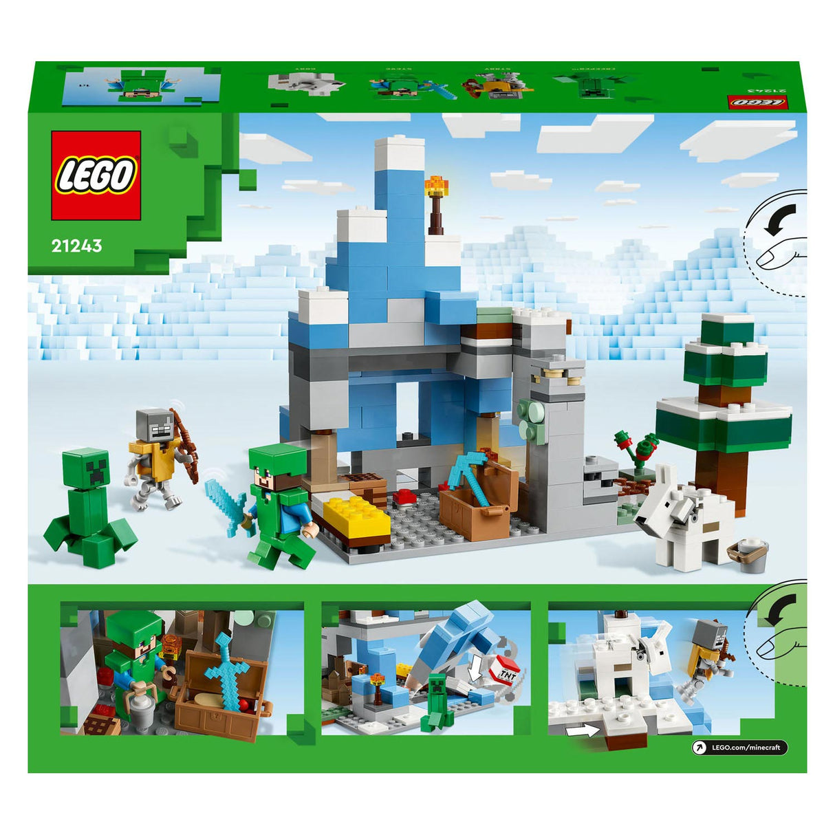 Lego LEGO Minecraft 21243 De IJsbergtoppen