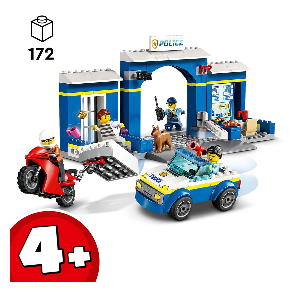 Lego LEGO City 60370 Achtervolging Politiebureau