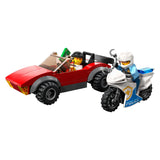 Lego Lego City 60392 Verfollegung Auto op der Police Motor