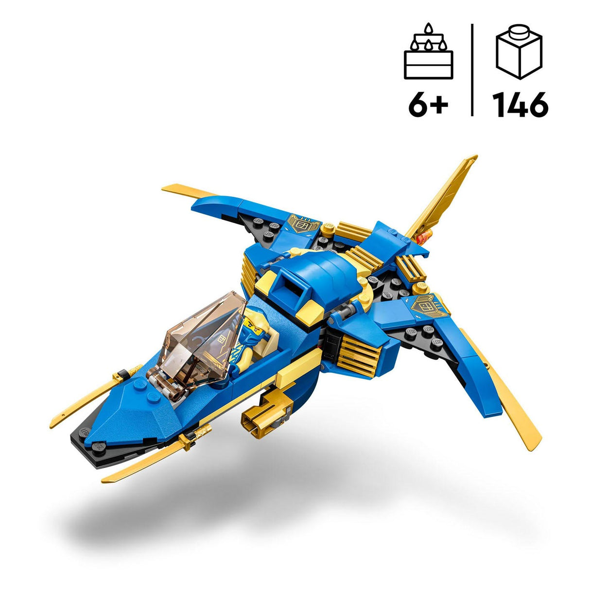 Lego LEGO Ninjago 71784 Jay's Bliksemstraaljager EVO