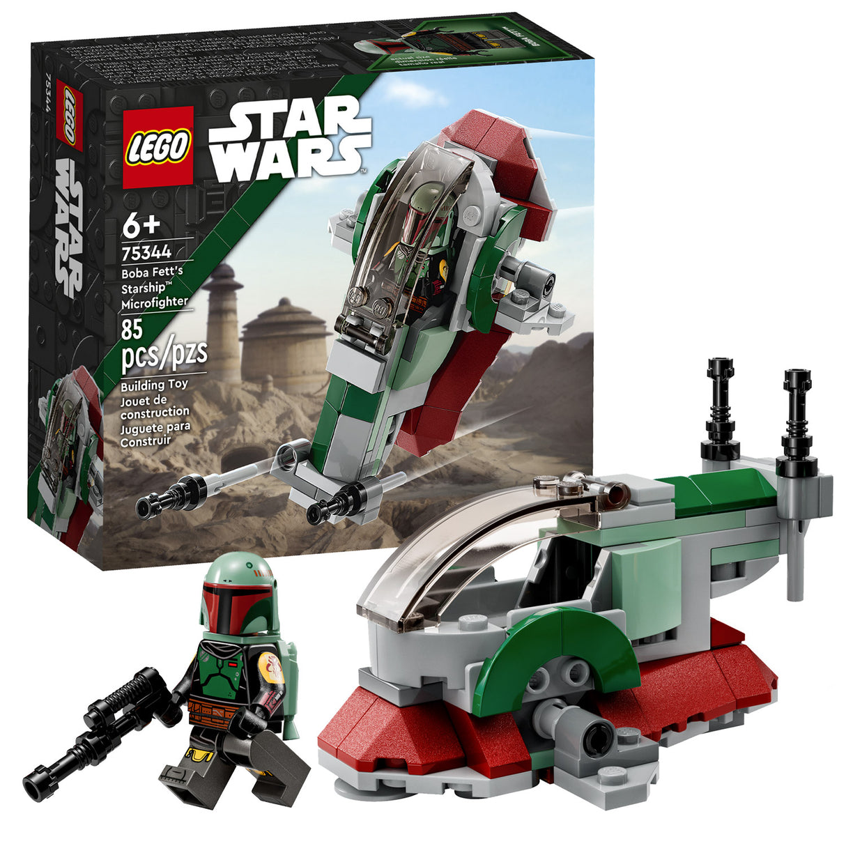 Lego Lego Star Wars 75344 Boba Fetter Star Star Somment Microfhter