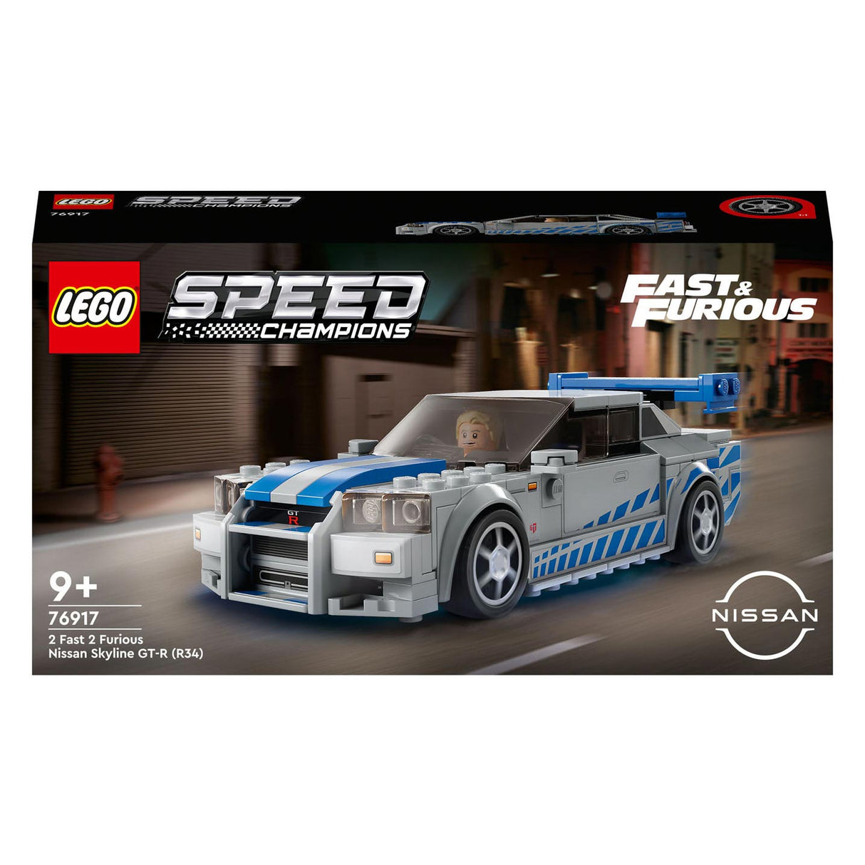 Lego Lego Speed ​​Champions 76917 2 Hitro 2 Furious Nissan Skyline GT-R (R34)