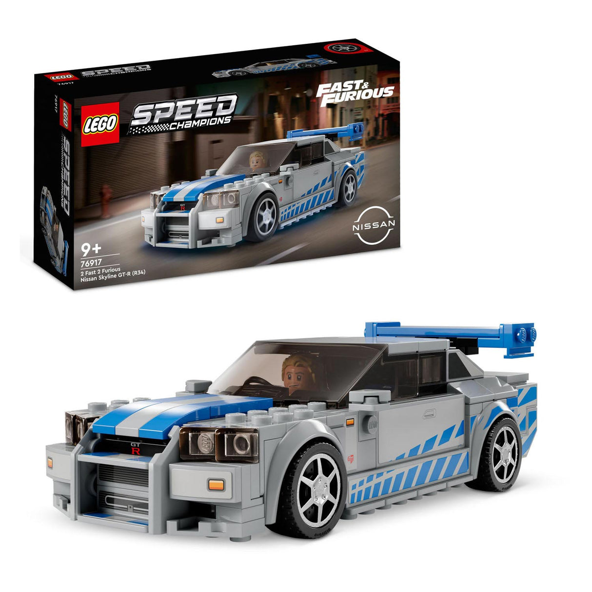 LEGO LEGO Speed ​​Champions 76917 2 Fast 2 Furious Nissan Skyline GT-R (R34)