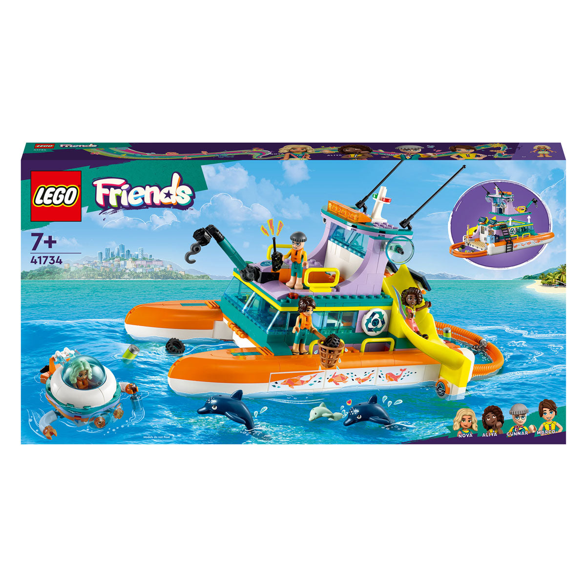 LEGO LEGO Friends 41734 Rescue Boat en mer