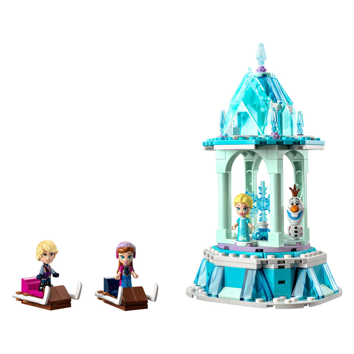 LEGO LEGO Princess 43218 Čarobno veselo -go -go -podokna Ane in Elsa