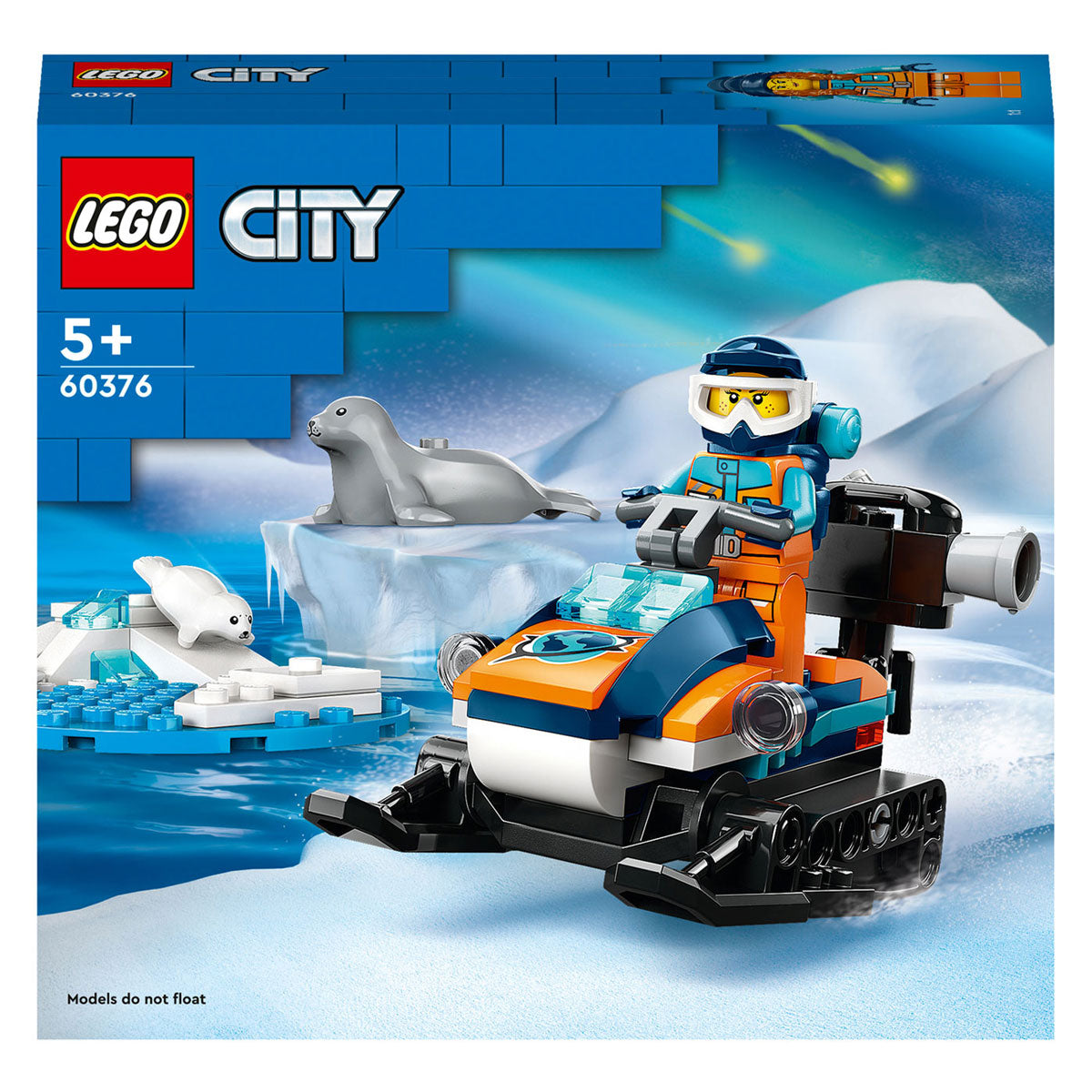 Lego Lego City 60376 Snowmobilie fir Polar Fuerschung