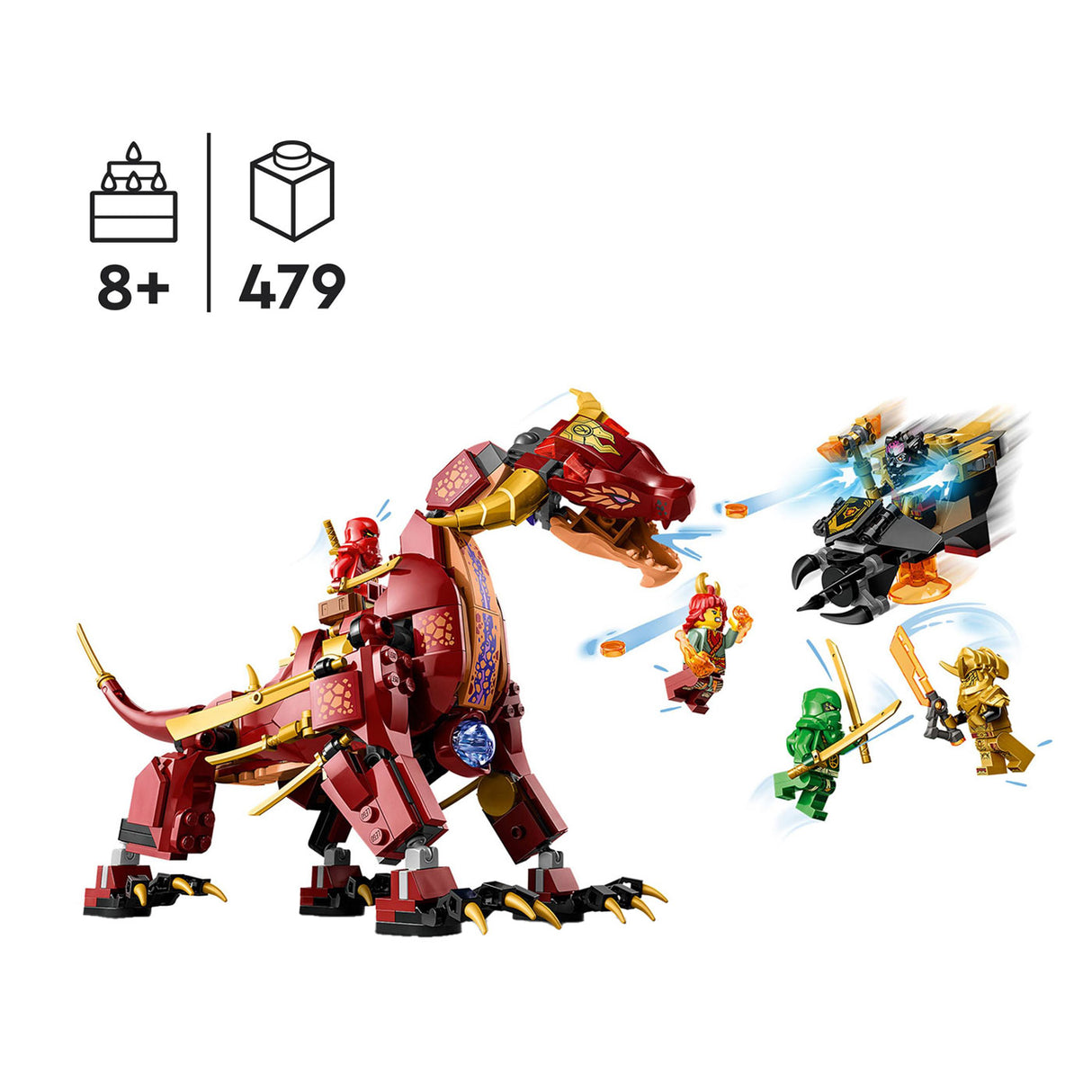 LEGO LEGO NINJAGO 71793 THEEWAVE transformant Lavadak