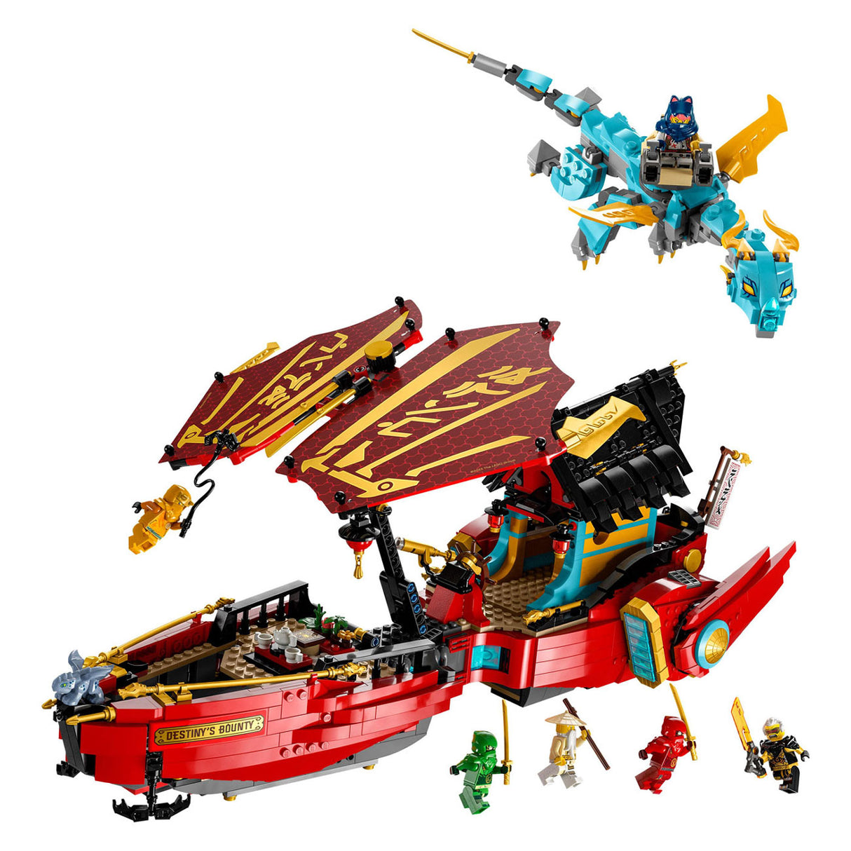 Lego Lego Ninjago 71797 Destiny's Bounty -race mot klokken