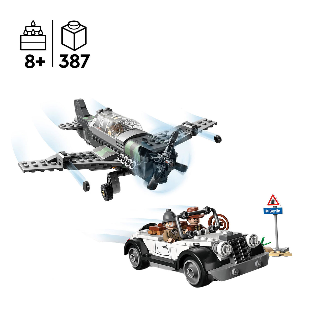 LEGO Indiana Jones 77012 Chase d'avion de chasse