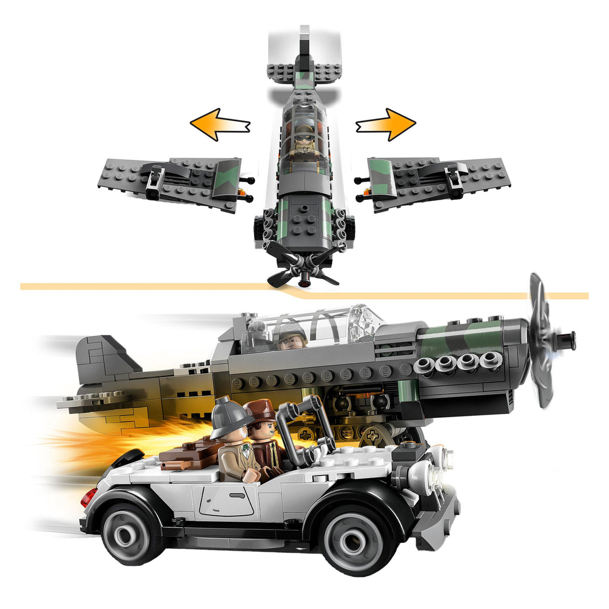 Lego Indiana Jones 77012 Fighter Rone Chase