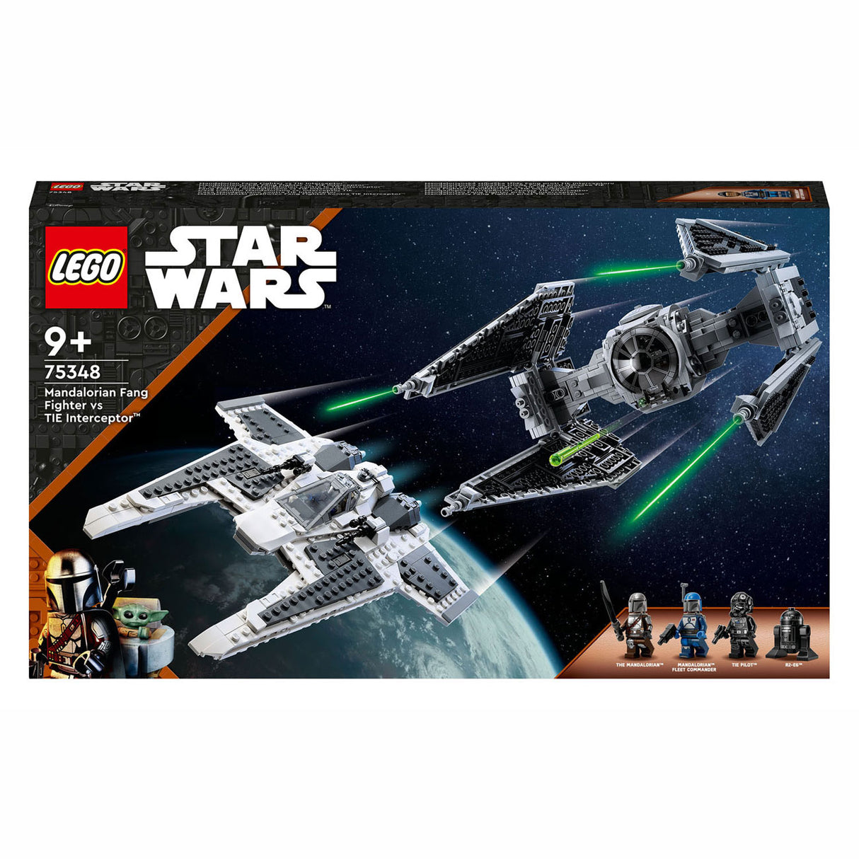 LEGO LEGO Star Wars 75348 Mandalorian Fang Fighter Vs. Terminer le jeu d'intercepteur