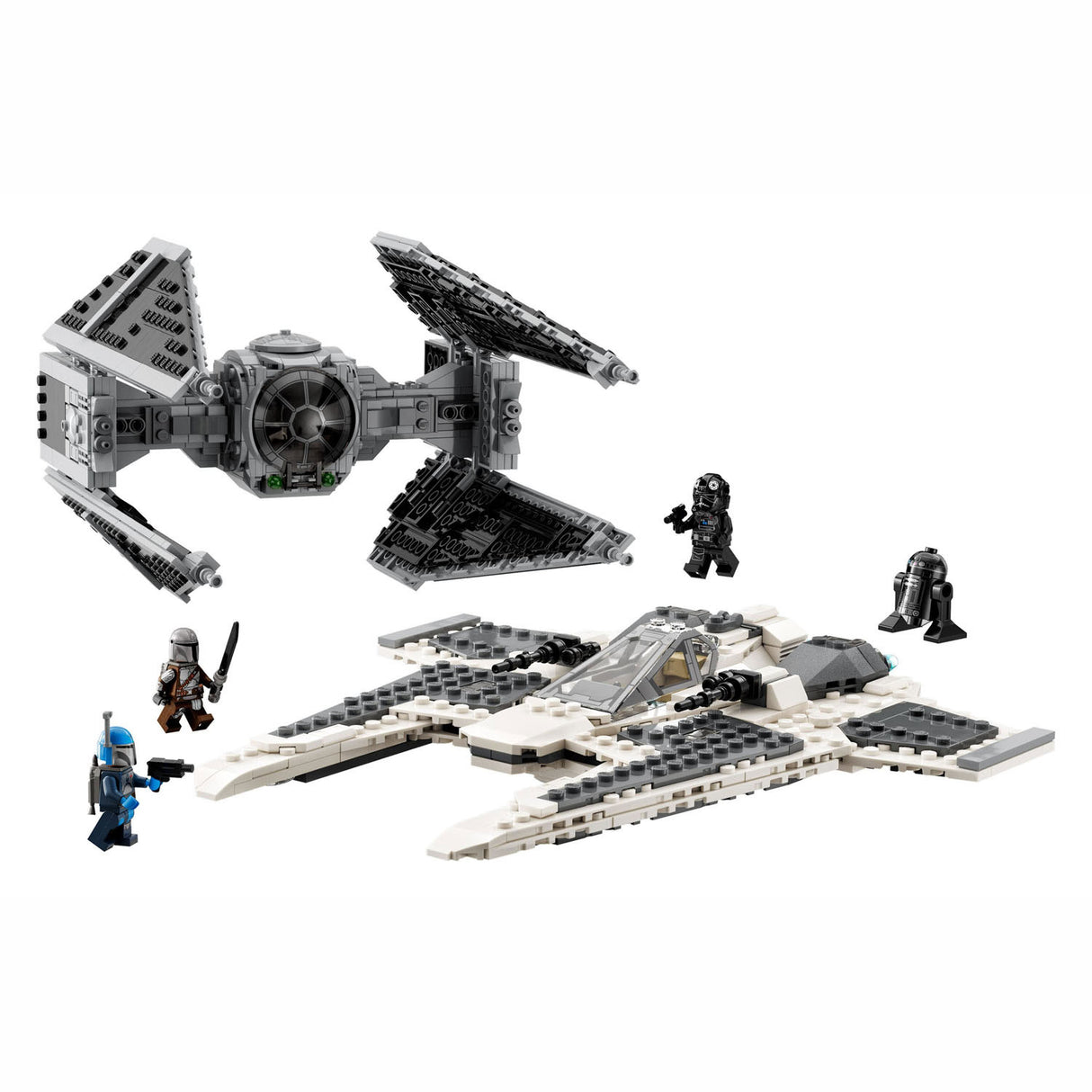 LEGO LEGO Star Wars 75348 Mandalorian Fang Fighter Vs. Terminer le jeu d'intercepteur