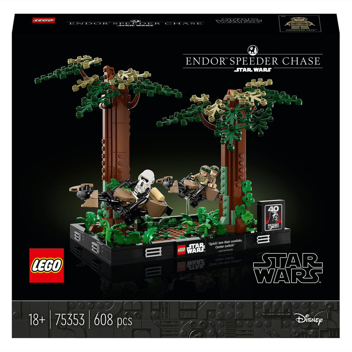 Lego LEGO Star Wars 75353 Endor Speeder Achtervolging Diorama