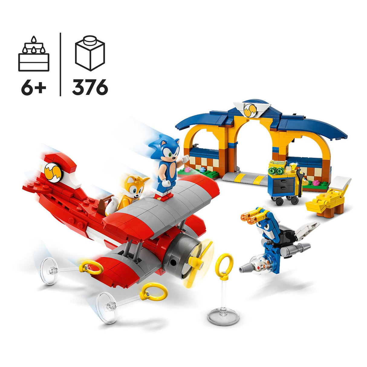 Lego LEGO 76991 Tails Werkplaats en Vliegtuig