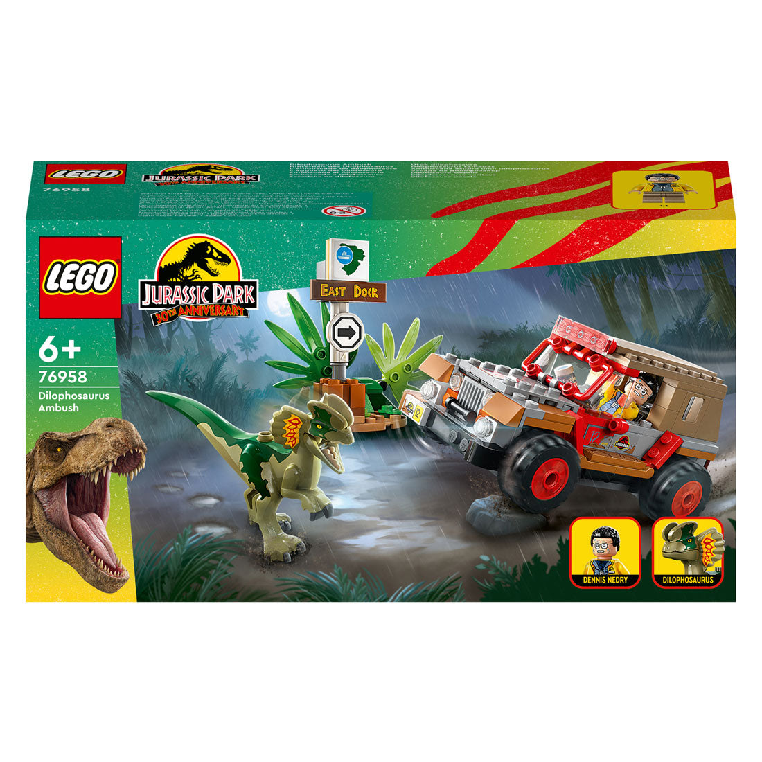 LEGO LEGO JURASSIC PARK 76958 Dilophosaurus bakhåll