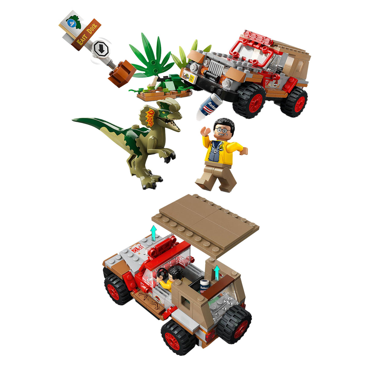 LEGO LEGO JURASSIC PARK 76958 Dilophosaurus bakhåll