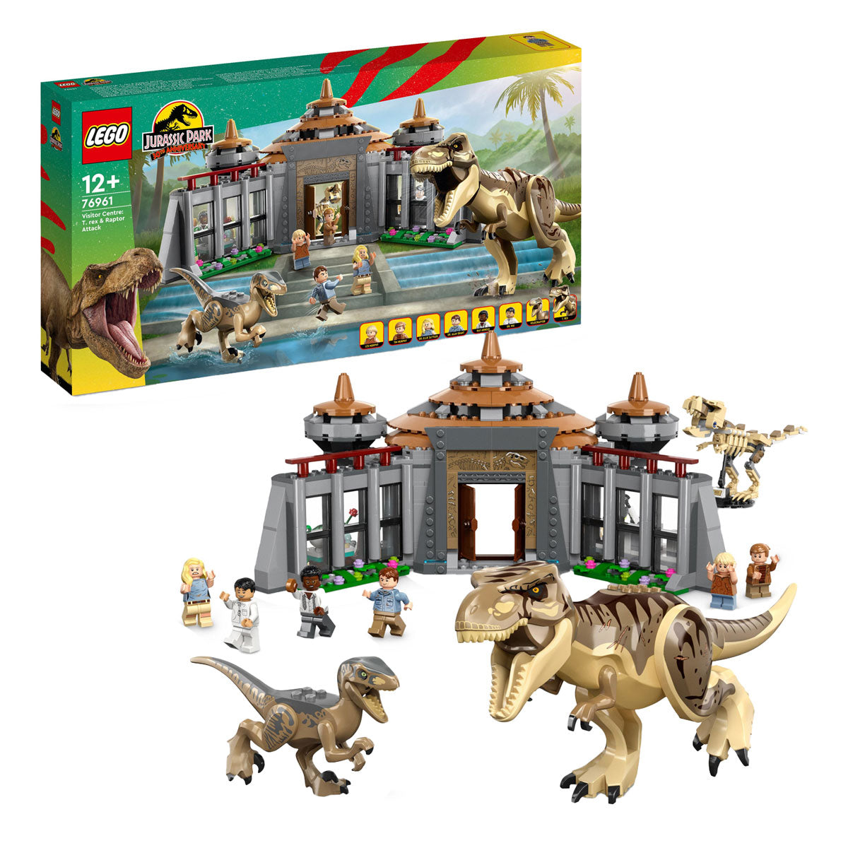 Lego LEGO Jurassic Park 76961 Bezoekerscentrum: T. rex raptor aanval