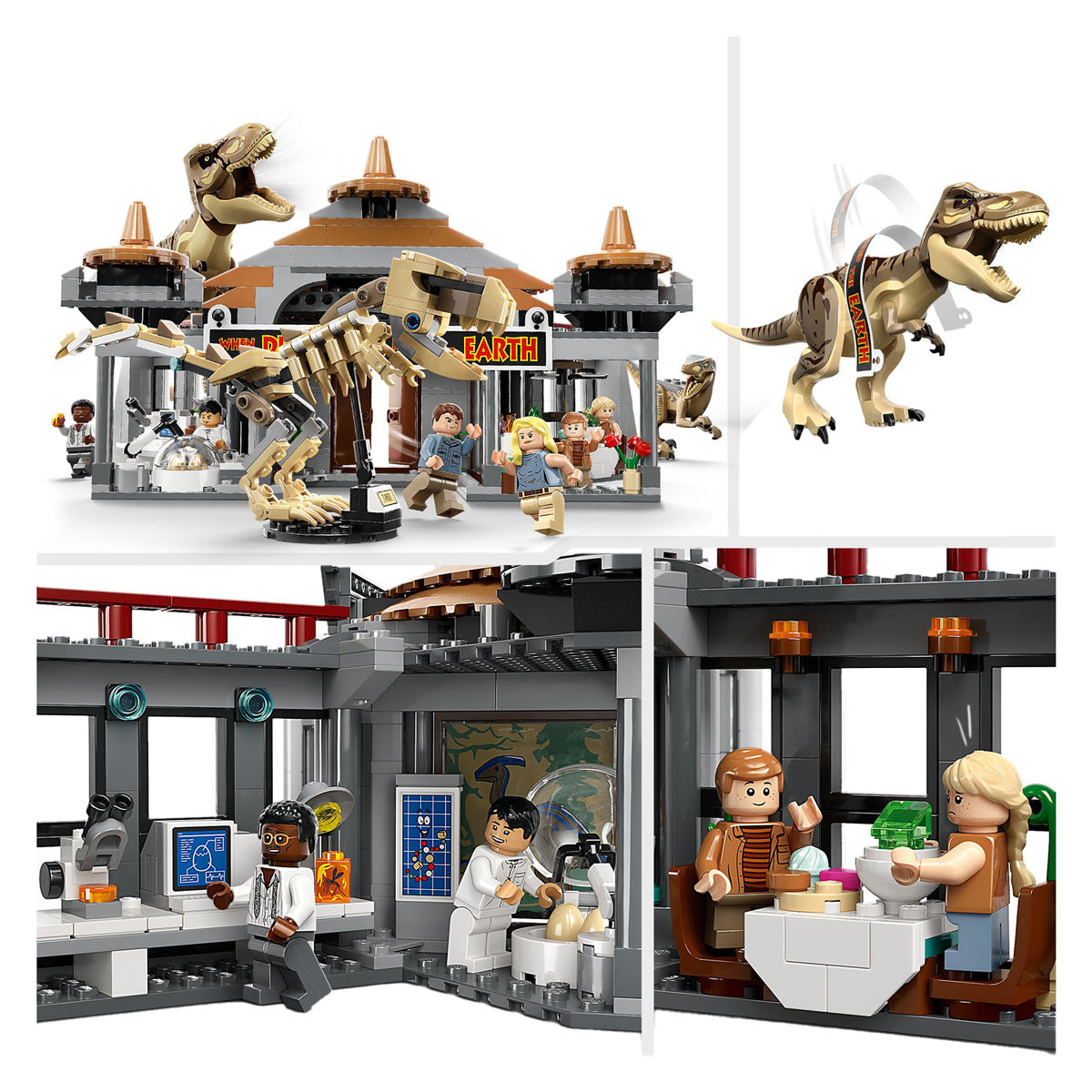 Lego LEGO Jurassic Park 76961 Bezoekerscentrum: T. rex raptor aanval