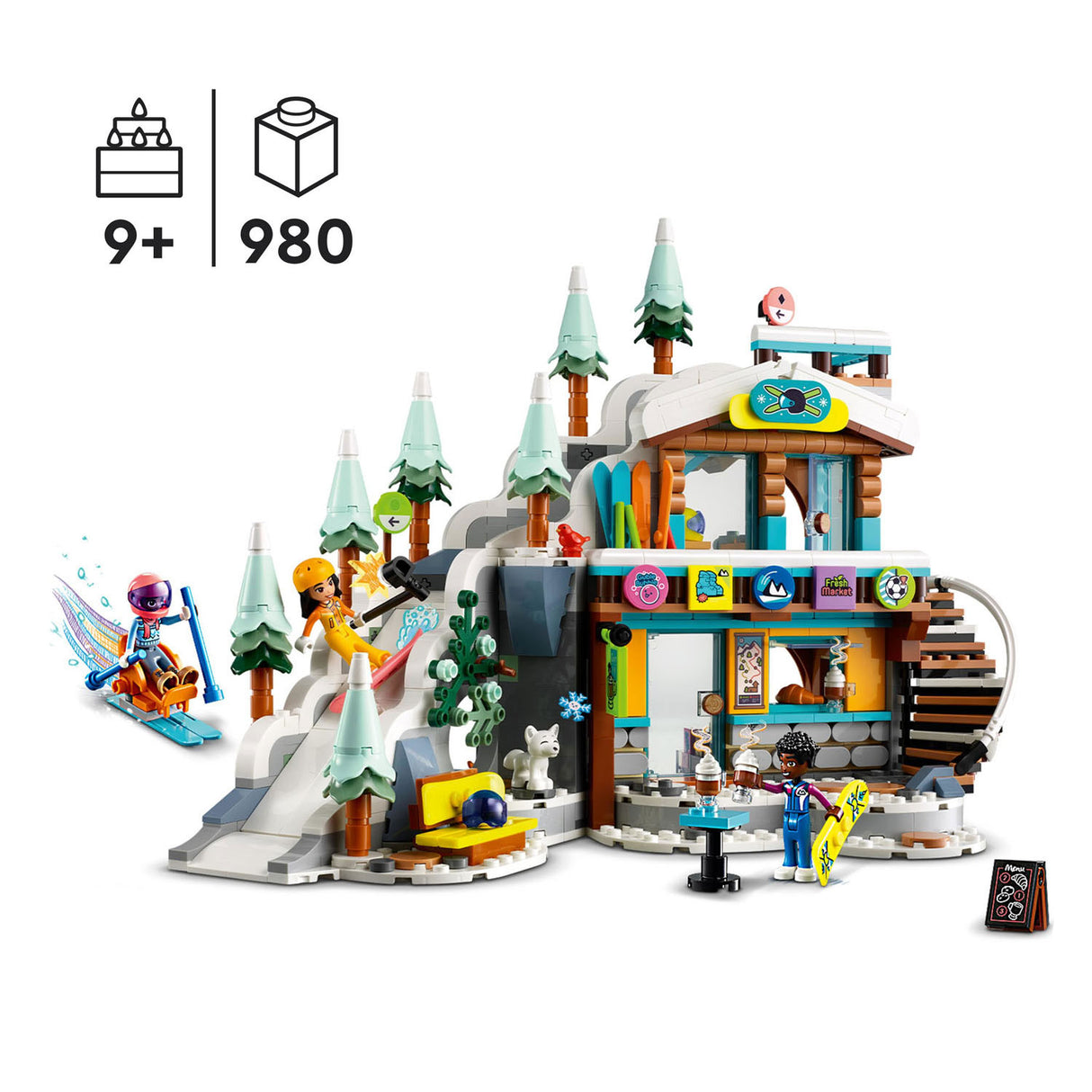 Lego Lego Freunde 41756 Urlaub Skipiste und Café