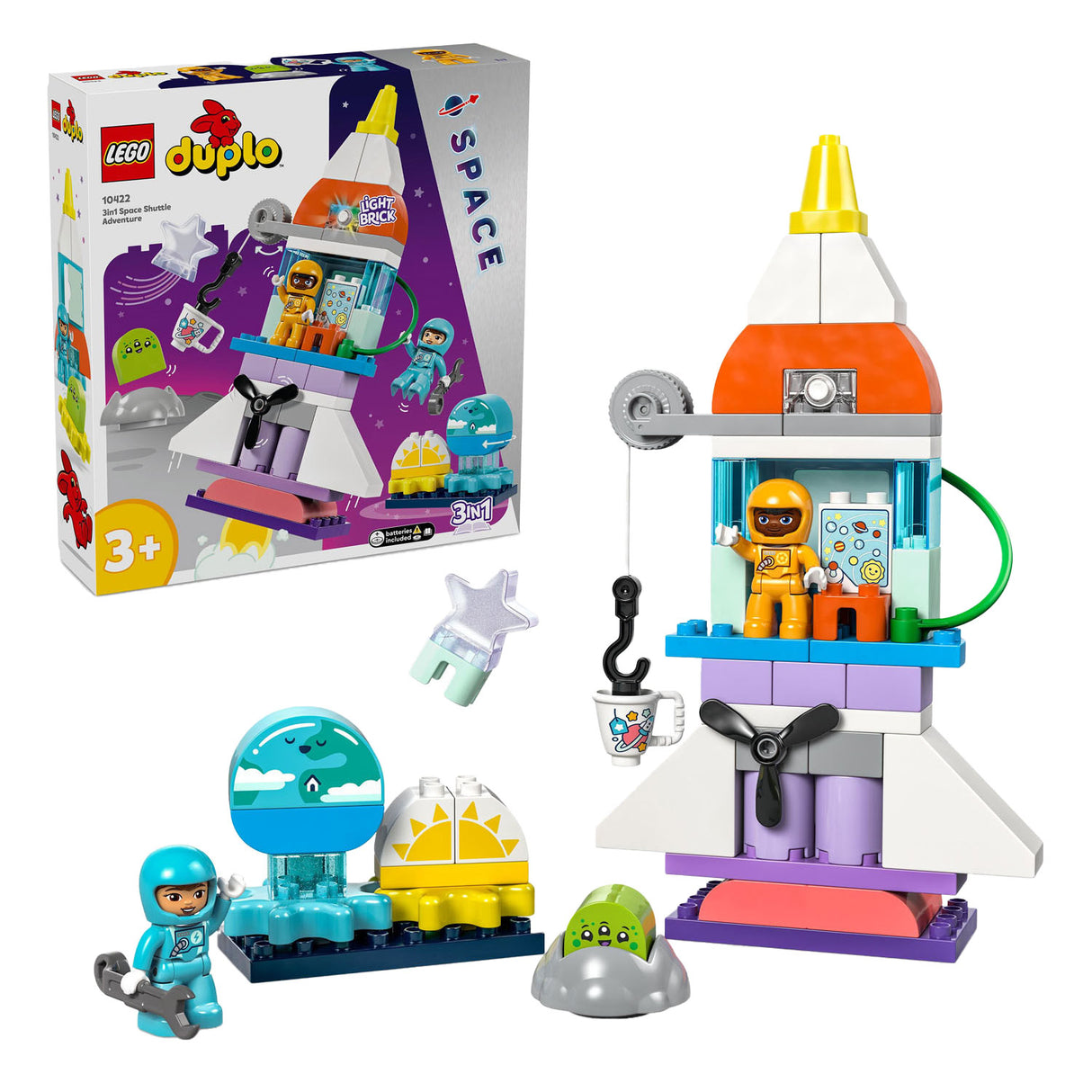 LEGO DUPLO LEGO DUPLO TOWN 10422 Adventure spatiale 3-en-1