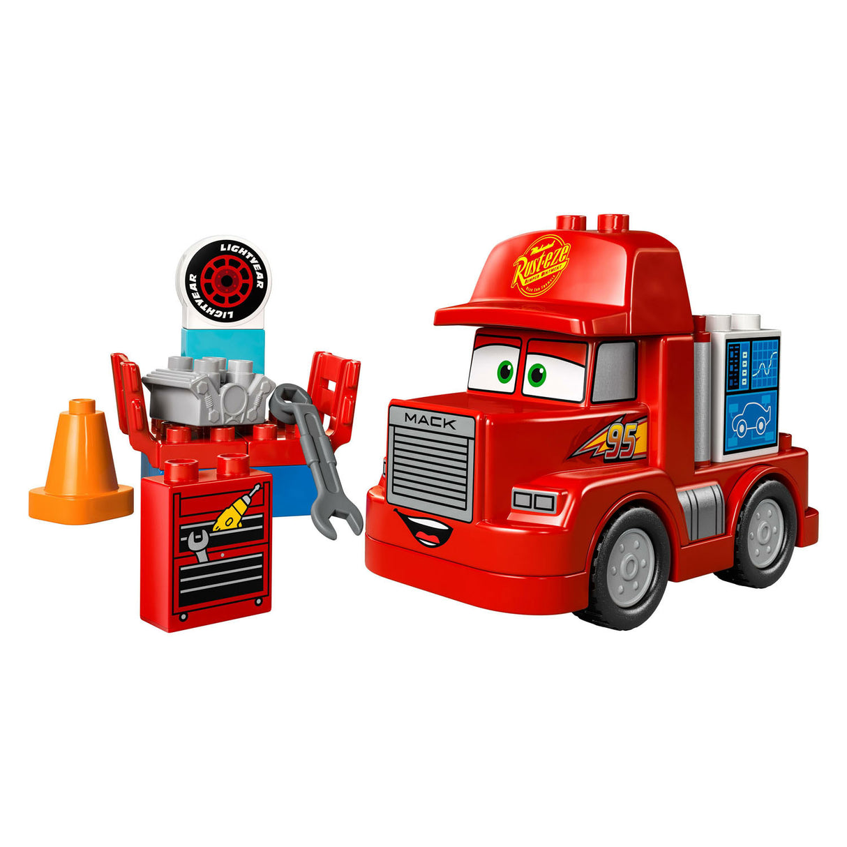 Lego Duplo LEGO DUPLO 10417 Mack bij de Race