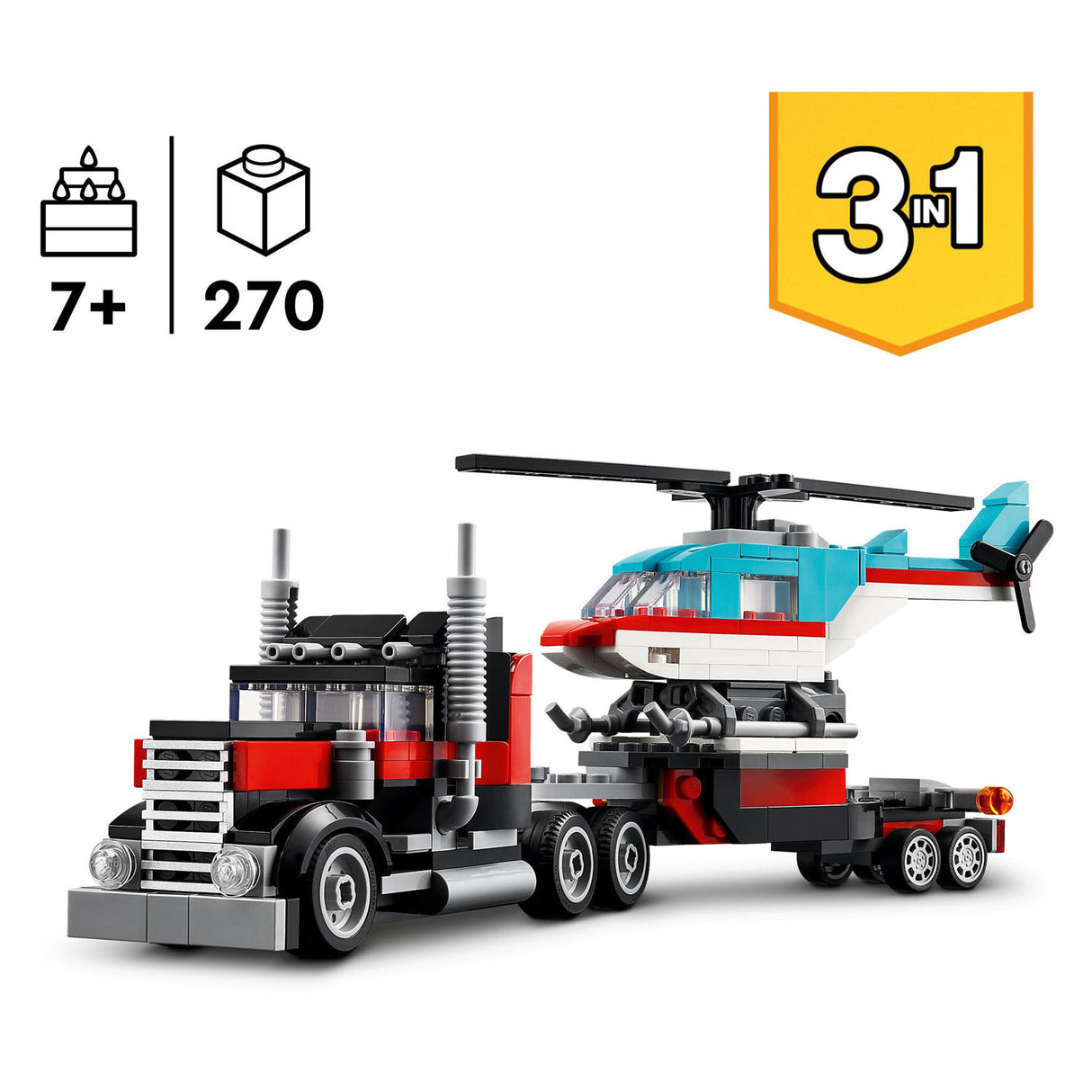 LEGO LEGO Creator 31146 Truck with helicopter