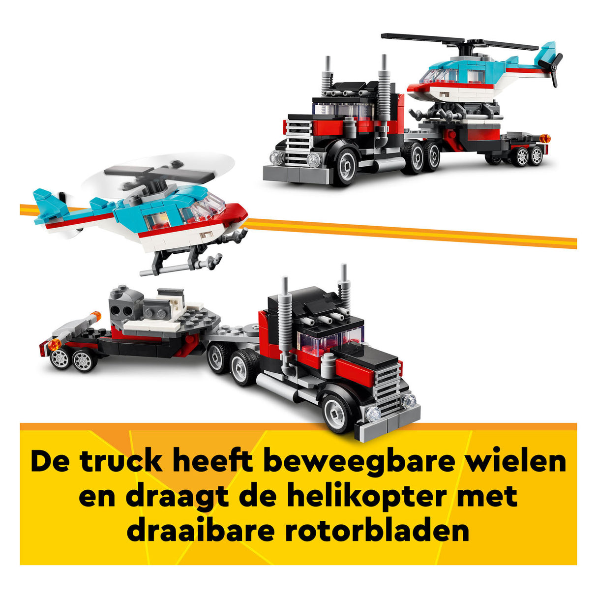 Lego Lego Creator 31146 Truck z helikopterem