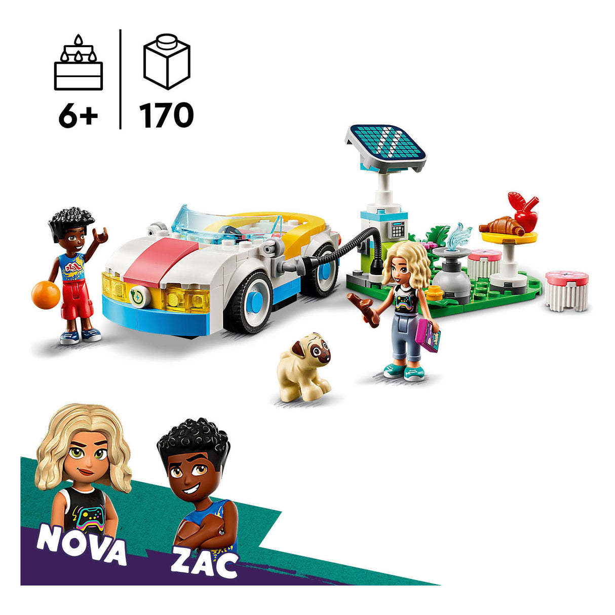 Lego LEGO Friends 42609 Elektrische Auto en Oplaadpunt