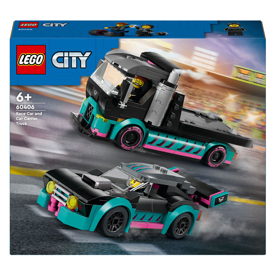 LEGO LEGO CITY 60406 RACEMaut et TransportTruck