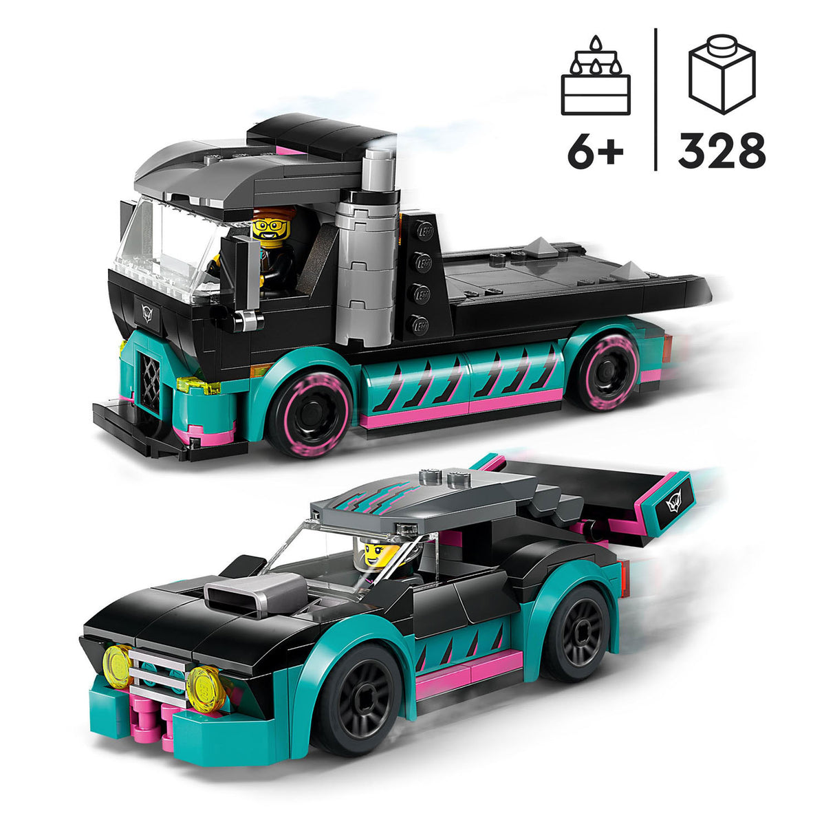 LEGO LEGO CITY 60406 Racemaut og TransportTruck