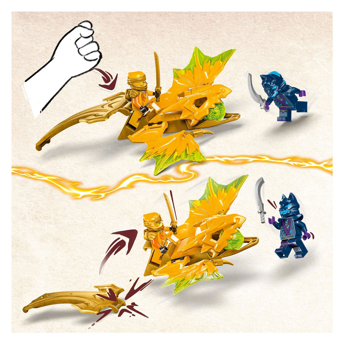 Lego Lego Ninjago 71803 Arins Rätzer Dragon Attack