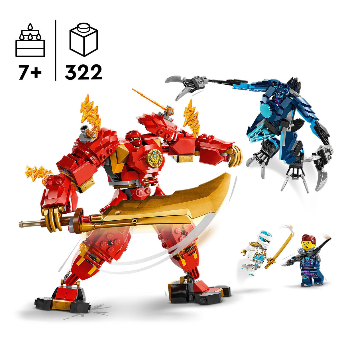 Lego LEGO Ninjago 71808 Kais Elementaire Vuurmecha