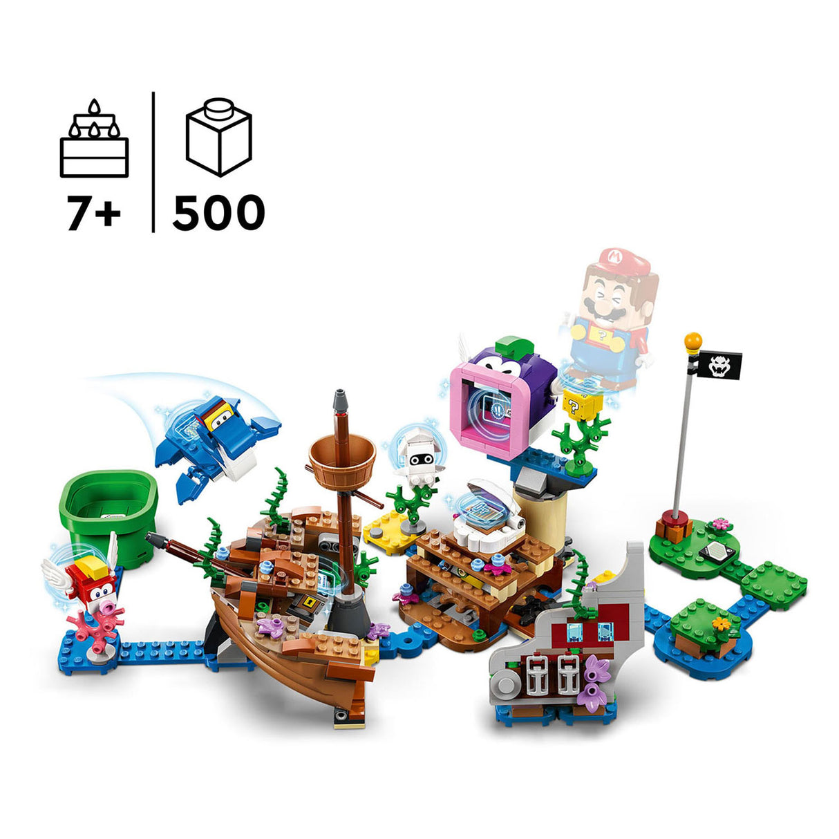 Lego Lego Super Mario 71432 Zestaw rozszerzeń: Dorries Zatopany wrak statku